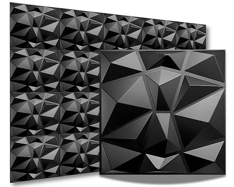 IKHEMalarka 3D Wandpaneel 3D Paneele PVC Kunststoffpaneele, BxL: 50,00x50,0 günstig online kaufen