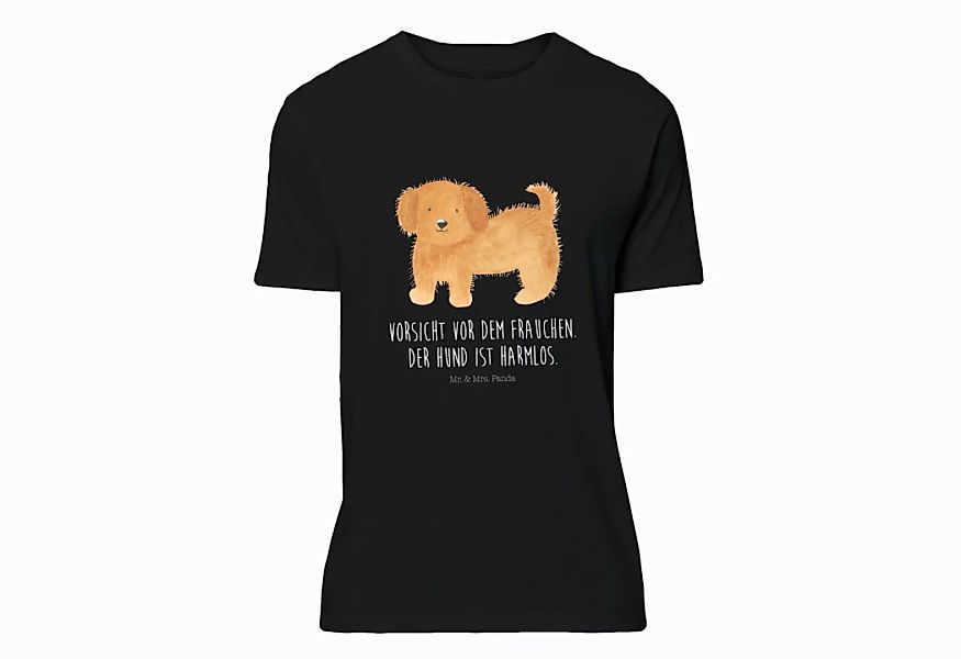 Mr. & Mrs. Panda T-Shirt Hund flauschig - Schwarz - Geschenk, Hundemotiv, H günstig online kaufen