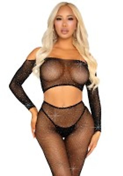 Strassbesetztes Oberteil und Leggings günstig online kaufen