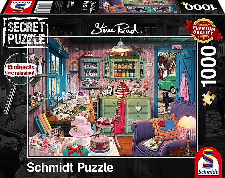 Schmidt Spiele Puzzle 1000 Teile Secret Puzzle Steve Read Großmutters Stube günstig online kaufen