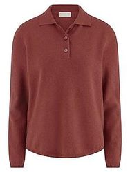 Polo-Pullover aus 100% Kaschmir include orange günstig online kaufen
