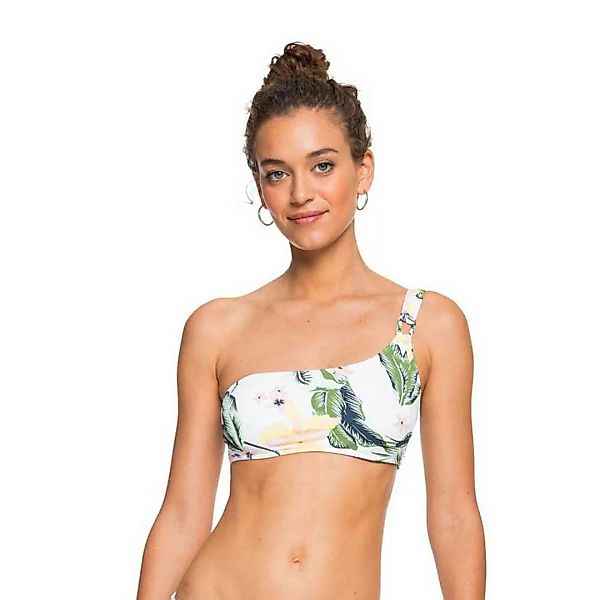 Roxy Bloom Assymetric Bikini Oberteil M Bright White Praslin günstig online kaufen
