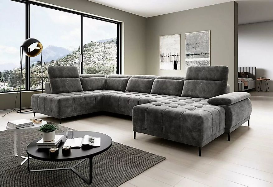 JVmoebel Ecksofa Sofa Bettfunktion Couch Textil Sofa Wohnlandschaft, Made i günstig online kaufen