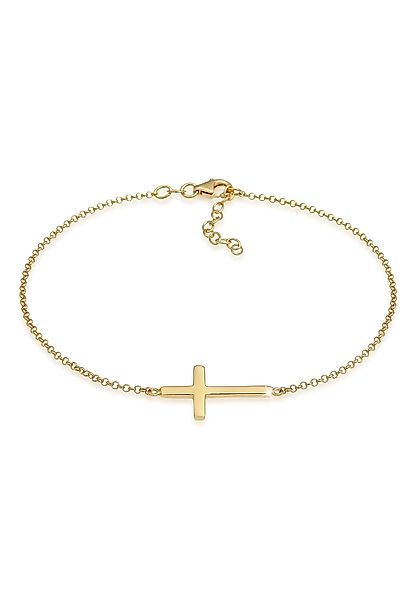 Elli Fußkette Kreuz Religion Glaube Filigran günstig online kaufen