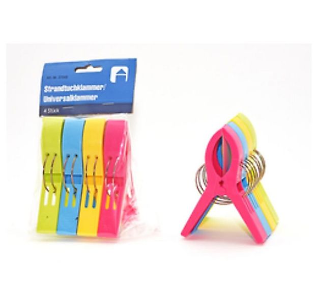 HundB Klemmen Strand- Handtuchklammer/ Universalklemme, 4er ca. 11,5 x2 cm, günstig online kaufen
