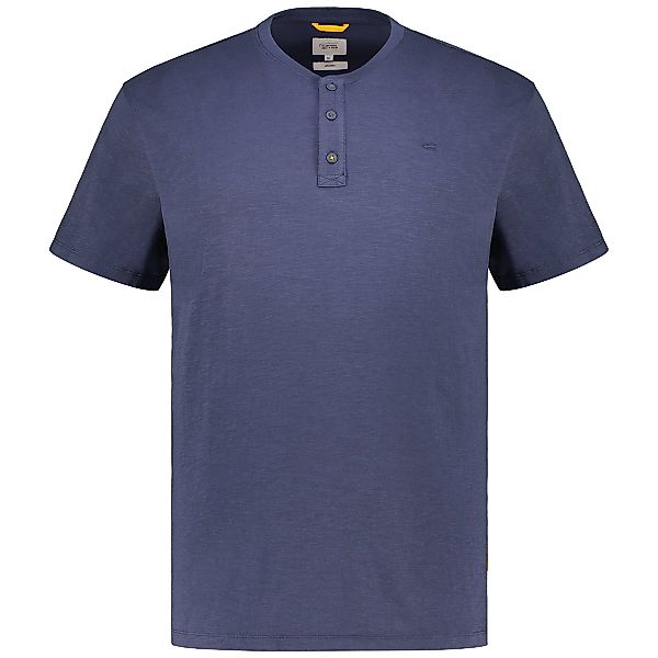 camel active T-Shirt mit Serafinokragen Farbe dunkelblau Größe: 3XL günstig online kaufen