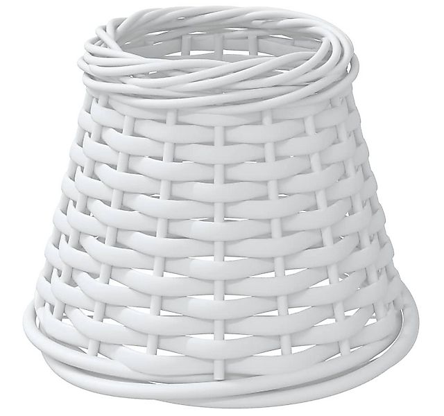 vidaXL Lampenschirm Lampenschirm Weiß Ø15x12 cm Korbweide günstig online kaufen
