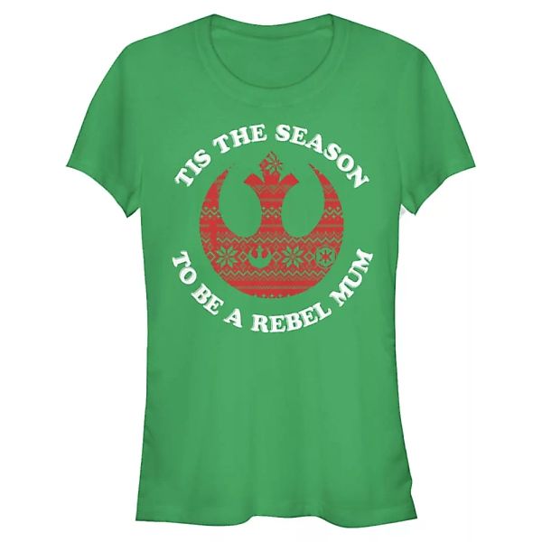 Star Wars - Logo Rebel Mum - Weihnachten - Frauen T-Shirt günstig online kaufen
