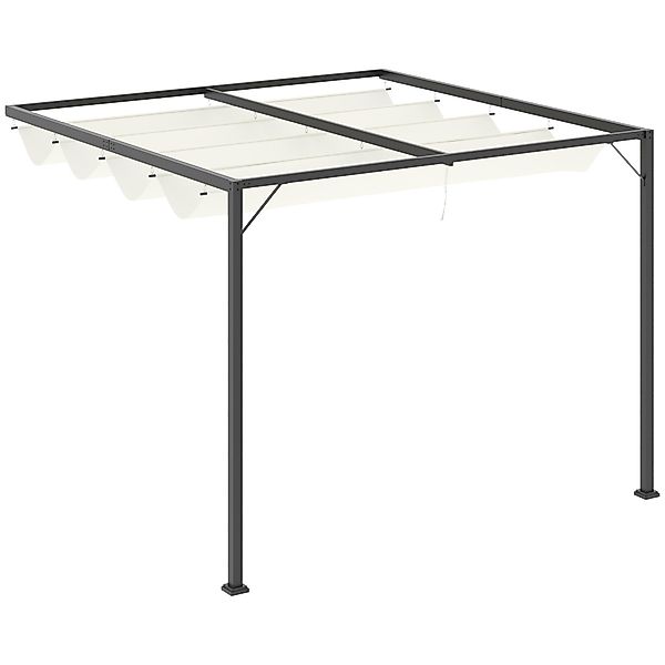 Outsunny Pavillon Sonnenmarkise mit Dach UV-Schutz, günstig online kaufen