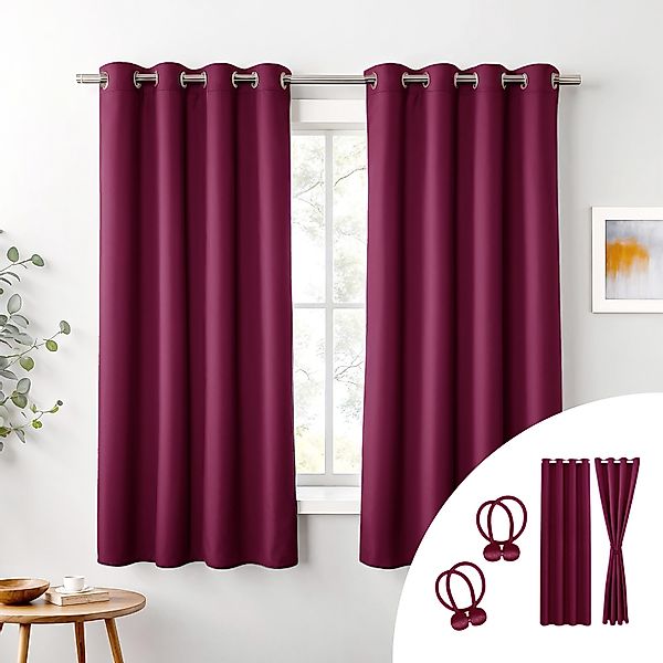 Cozyor Verdunkelungsvorhang 2er-Set inkl. 2 Magnethalter, günstig online kaufen