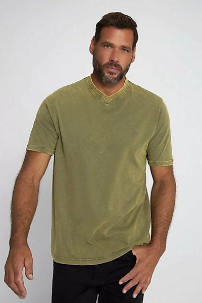 JP1880 T-Shirt T-Shirt Halbarm acid washed V-Ausschnitt günstig online kaufen