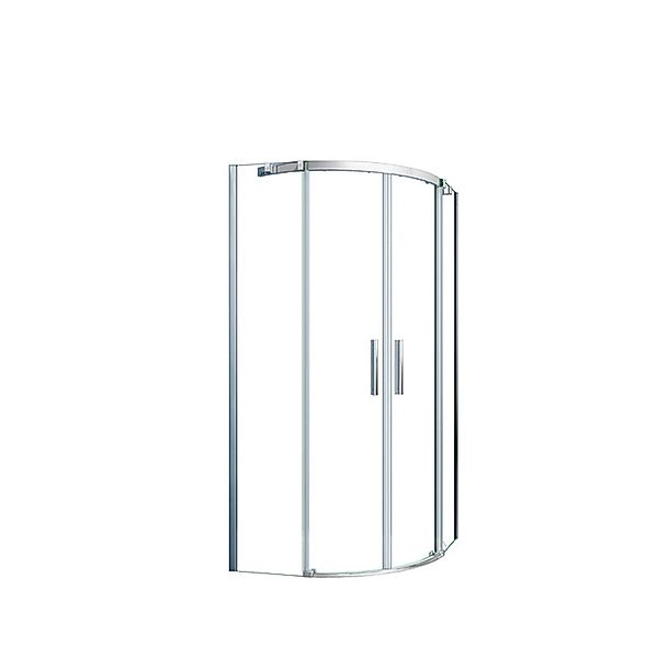 Duschparadies Duschkabine 90 x 90 cm Runddusche Höhe 195cm Viertelkreis Dus günstig online kaufen