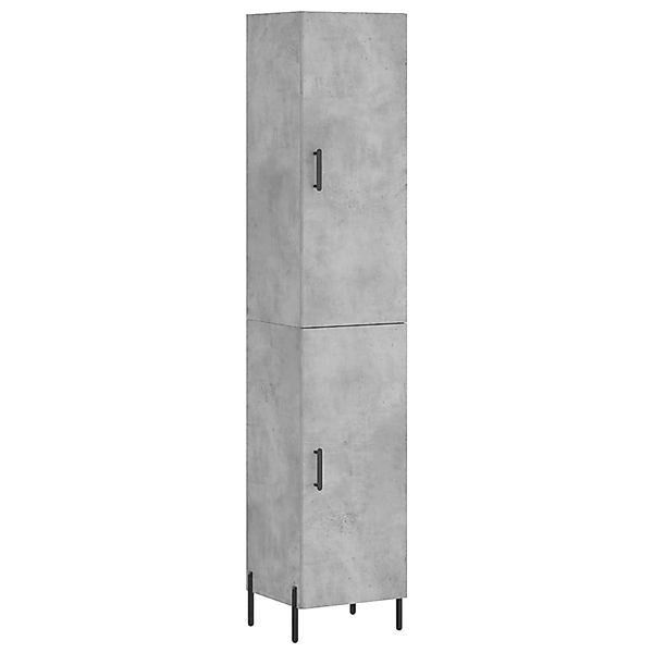vidaXL Highboard Betongrau 34,5x34x180 cm Holzwerkstoff 3198797 günstig online kaufen