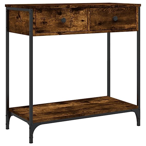 vidaXL Beistelltisch Konsolentisch Räuchereiche 75x34,5x75 cm günstig online kaufen