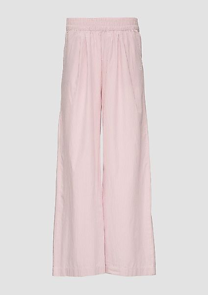 QS Stoffhose Lässige Baumwollhosen mit Streifen günstig online kaufen
