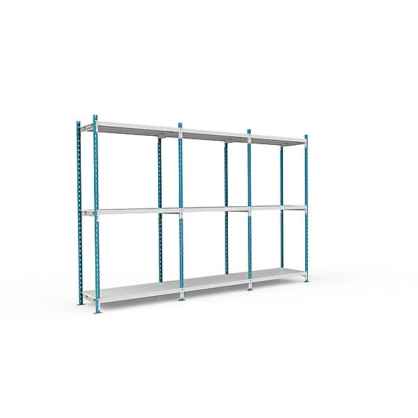 PROREGAL Fachbodenregal Maximus Pro HxBxT200 x 125 x 30 cm 3 Ebenen PVC-Fac günstig online kaufen