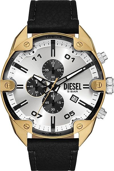 Diesel Chronograph SPIKED DZ4671, Armbanduhr, Herrenuhr, Lederarmband, Quar günstig online kaufen