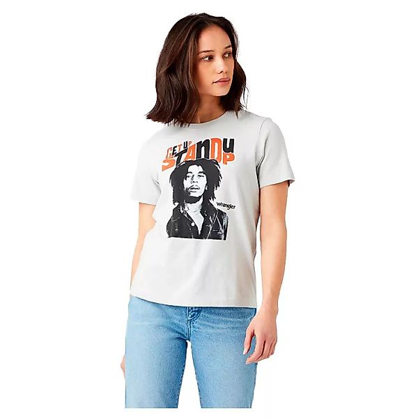 Wrangler Stand Up Kurzärmeliges T-shirt M Grey günstig online kaufen