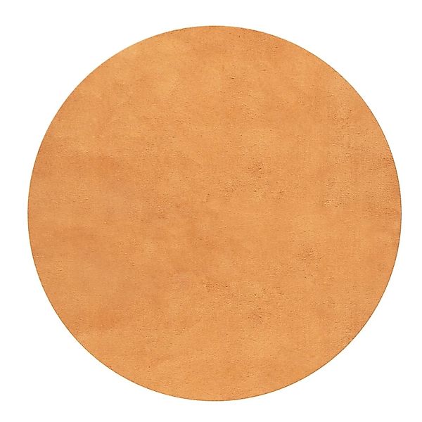 Floornovo Hochflor Teppich Nr. 15 Rund Einfarbig Durchmesser 120 cm günstig online kaufen