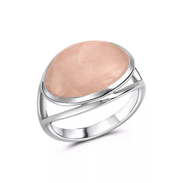 CELESTA Fingerring "925 Silber rhodiniert Rosenquarz" günstig online kaufen