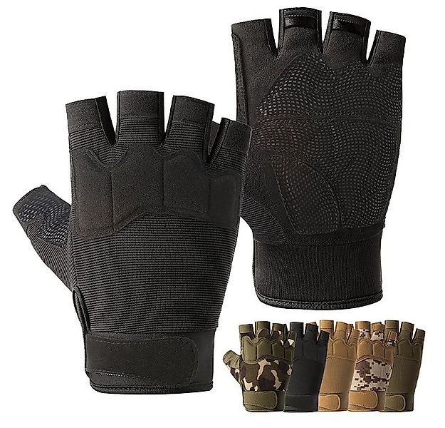 BTTO Hsch. Fahrradhandschuhe Handschuhe Men Fingerlose Tactical Halbfinger, günstig online kaufen