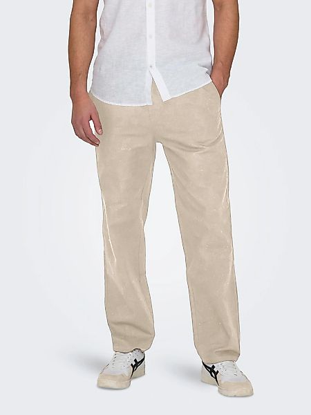 Only & Sons Herren Sommerhose ONSSINUS Mid Waist - Relaxed Fit günstig online kaufen