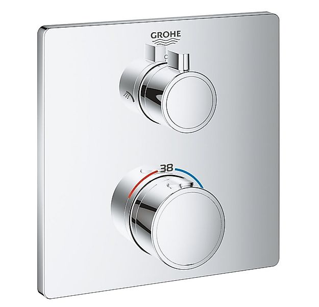 Grohe und Jowi Duscharmatur Regendusche Unterputz Grohtherm Thermostat Dusc günstig online kaufen