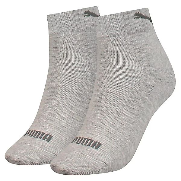 Puma Quarter Socken 2 Paare EU 39-42 Grey Melange günstig online kaufen