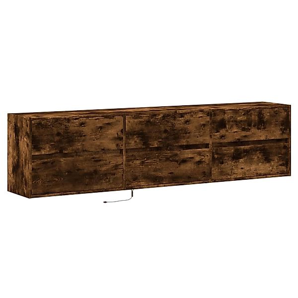 vidaXL TV-Wandschrank mit LED Räuchereiche 180x31x45 cm 3307937 günstig online kaufen