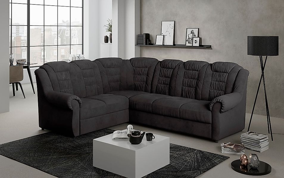 Home affaire Ecksofa »Boston L-Form«, mit hoher Rückenlehne, wahlweise mit günstig online kaufen