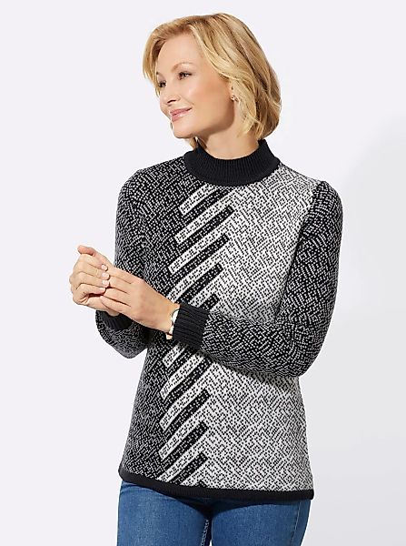 Classic Basics Jacquardpullover "Stehkragen-Pullover" günstig online kaufen