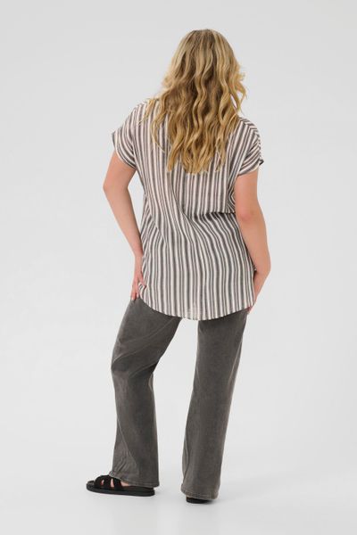 KAFFE Curve Kurzarmbluse Kurzarm-Bluse KCalia Große günstig online kaufen