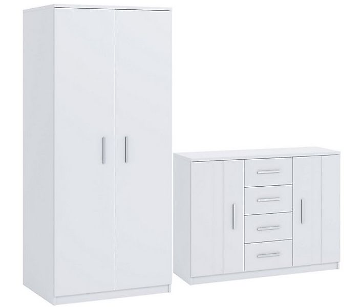 Marmex Möbel Drehtürenschrank BONO SET S Kombikommode Kleiderschrank mit Kl günstig online kaufen