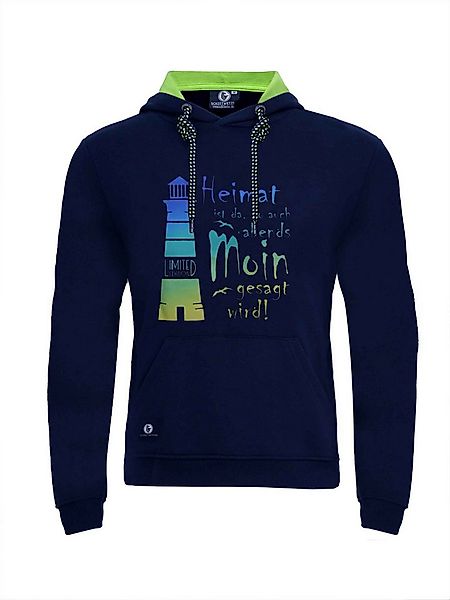 Schietwetter Kapuzenpullover Unisex Erw. Hoodie "Leuchtturm" (1-tlg) günstig online kaufen