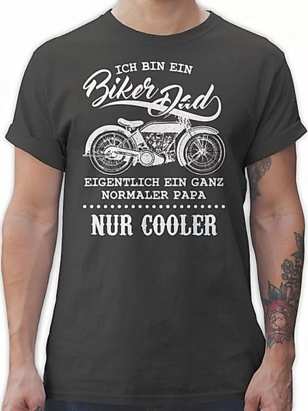 Shirtracer T-Shirt Ich bin ein Biker Dad Vatertag Geschenk für Papa günstig online kaufen