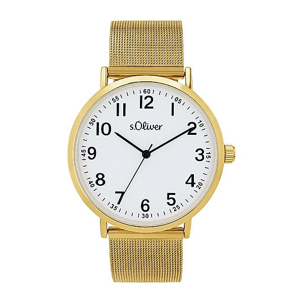 s.Oliver Quarzuhr 2040146, Armbanduhr, Herrenuhr, Edelstahlarmband, günstig online kaufen