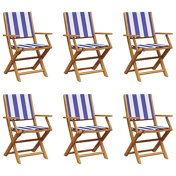 vidaXL Gartenstuhl Gartenstühle 6 Stk. Klappbar günstig online kaufen