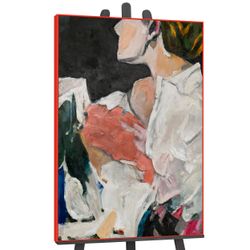 YS-Art Gemälde Abstrakte Silhouette, Abstraktion, Leinwandbild günstig online kaufen