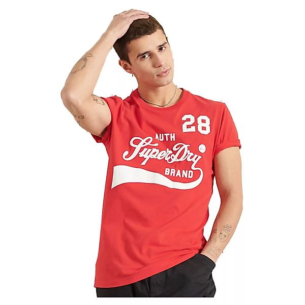 Superdry Collegiate Graphic 185 Kurzarm T-shirt L Drop Kick Red günstig online kaufen