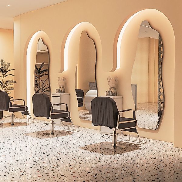WDWRITTI Wandspiegel Friseurspiegel groß für Hairsalon günstig online kaufen