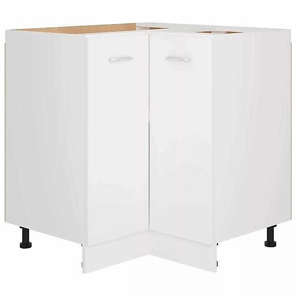 vidaXL Unterschrank Eckunterschrank Weiß 75,5x75,5x80,5 cm günstig online kaufen