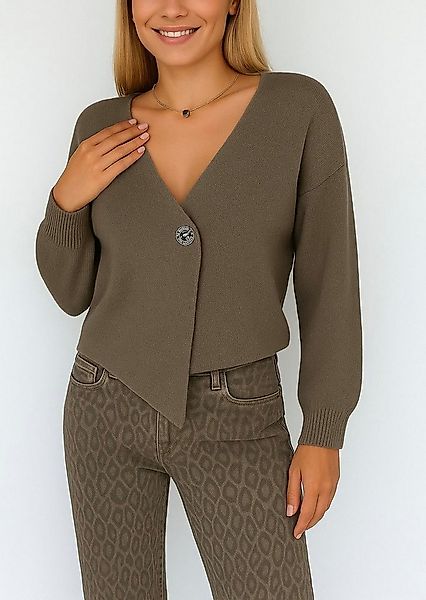 Worldclassca Cardigan WORLDCLASSCA Cardigan Strickjacke V-Ausschnitt Pulllo günstig online kaufen