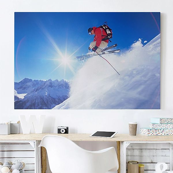 Leinwandbild Sport - Querformat Skisprung günstig online kaufen