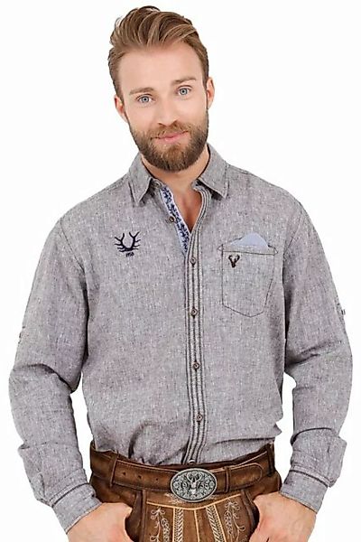KRÜGER BUAM Trachtenhemd Trachtenhemd - BERHTEL - braun günstig online kaufen