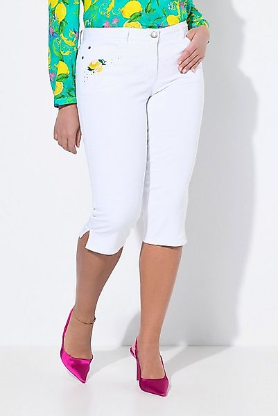 MIAMODA Regular-fit-Jeans 3/4-Caprijeans Carrie Zitronen-Stickerei günstig online kaufen