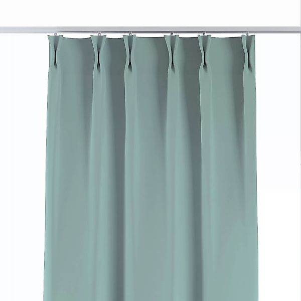 Vorhang mit flämischen 2-er Falten, türkis, Crema (144-72) günstig online kaufen