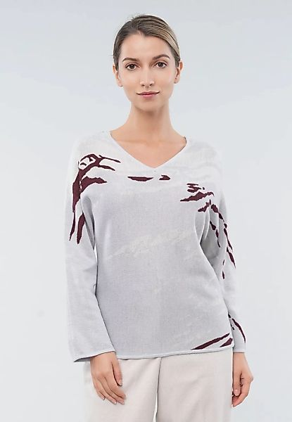 GIORDANO ladies Langarmshirt, mit femininem V-Ausschnitt günstig online kaufen