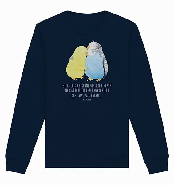 Mr. & Mrs. Panda Longpullover Größe XS Wellensittich Liebe - French Navy - günstig online kaufen