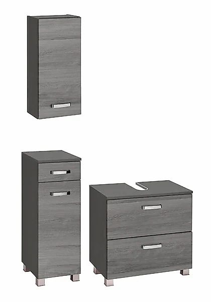 welltime Badmöbel-Set »Ravenna« 3 Stk. tlg. Hängeschrank, Unterschrank, Was günstig online kaufen