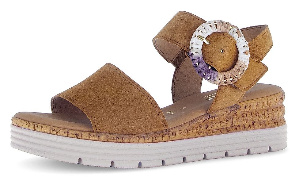 Gabor GENUA Keilsandalette, Sommerschuh, Riemchensandale, Komfortschuh günstig online kaufen